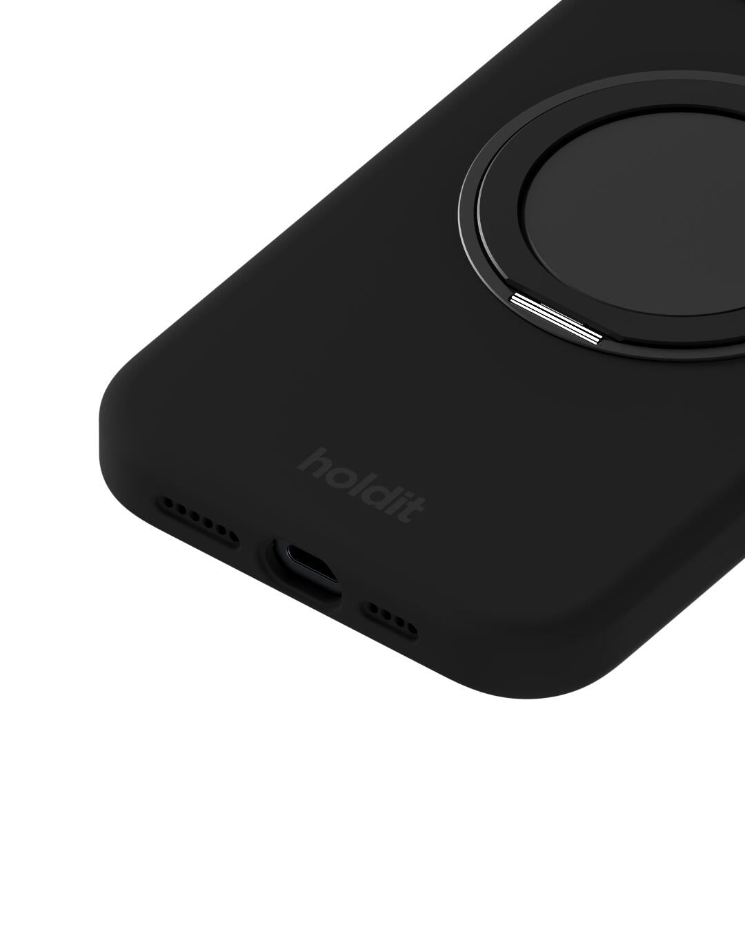 Silicone Stand iPhone cover - Black